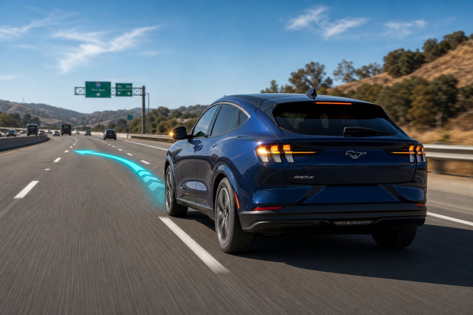 Automated lane change on the freeway