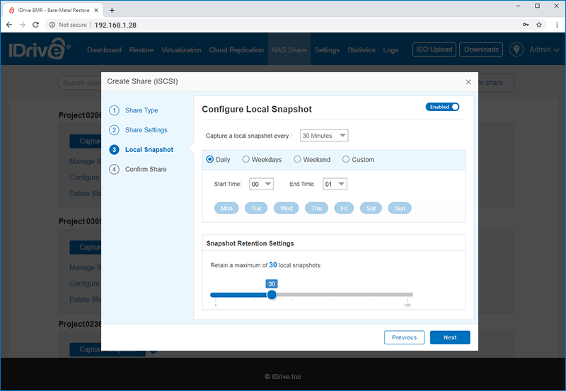 ISCSI create share