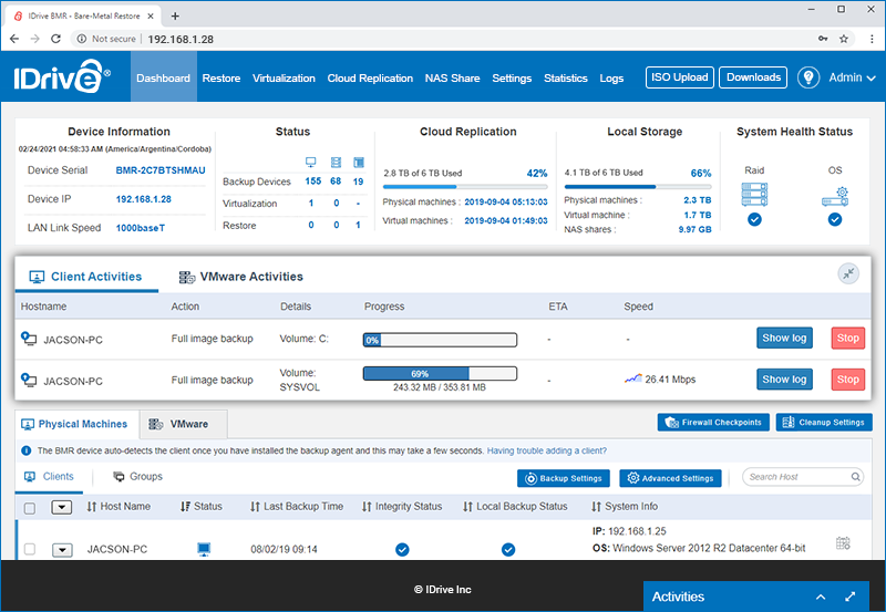 idrive nas backup