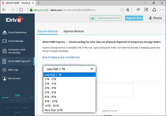 Add your ESXi hosts and vCenter servers for backup
