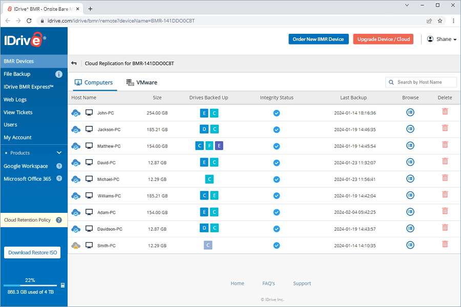  view client wise status