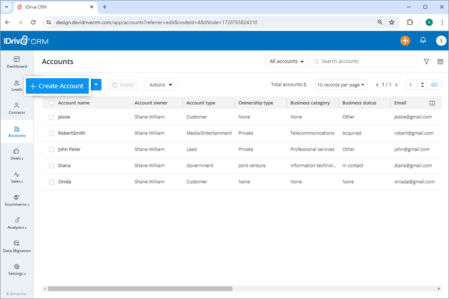 IDive crm