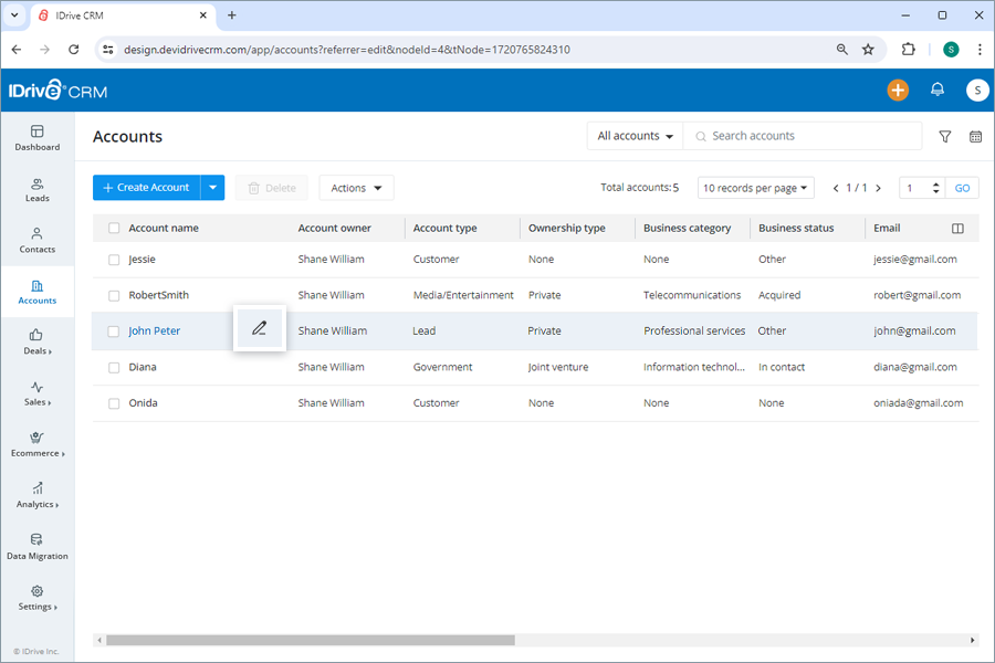 IDive crm