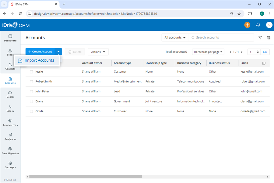 IDive crm