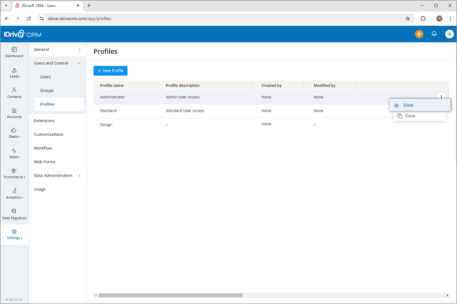 IDive crm