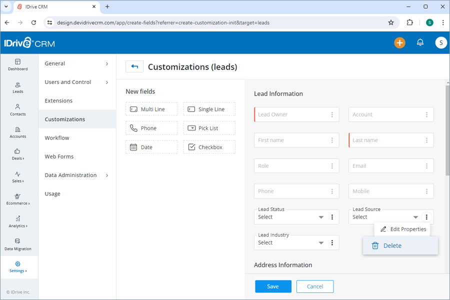 IDive crm