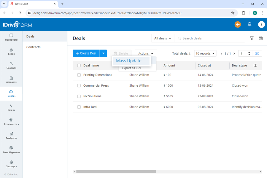 IDive crm