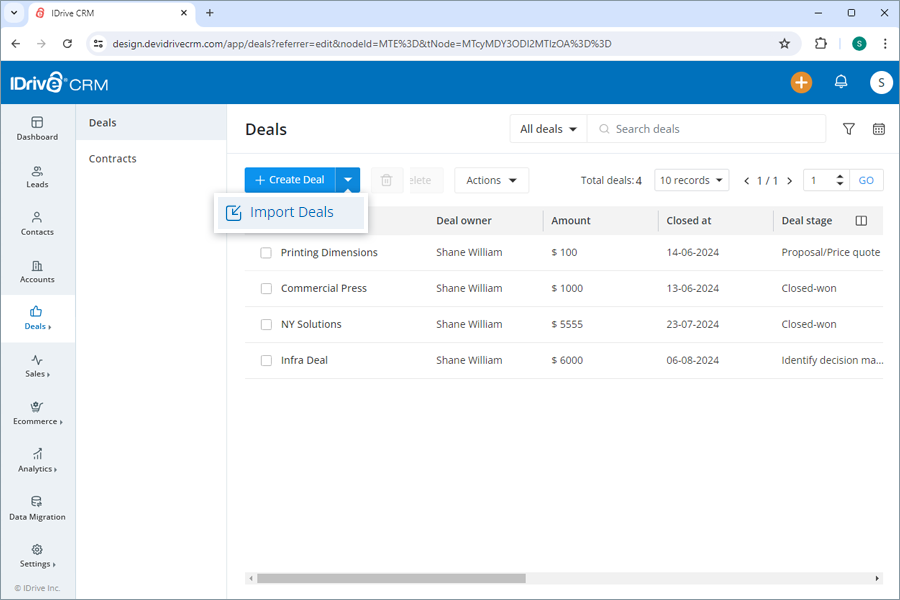 IDive crm