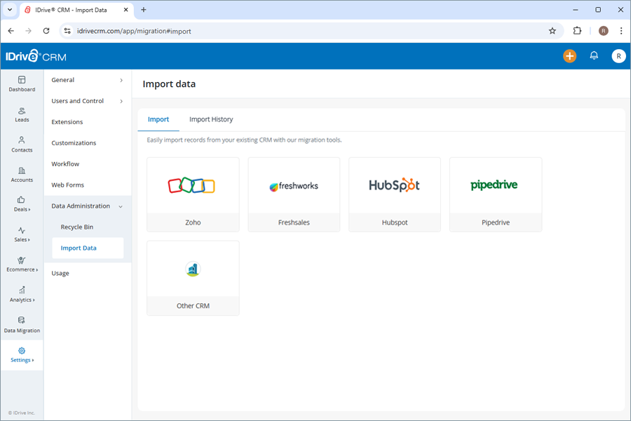 IDive crm