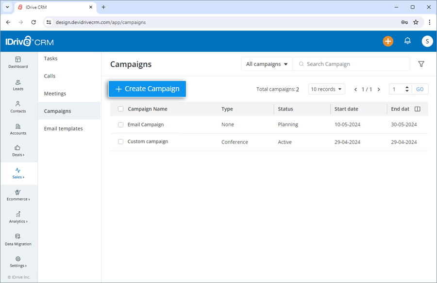 IDive crm