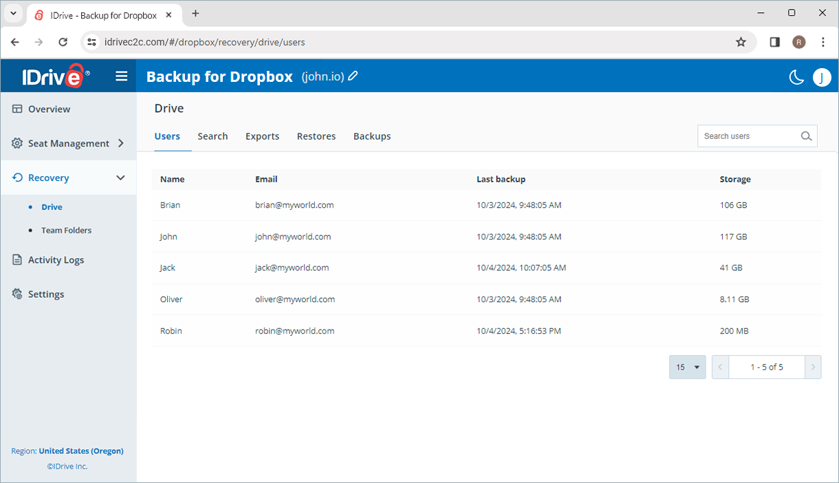 Managment console