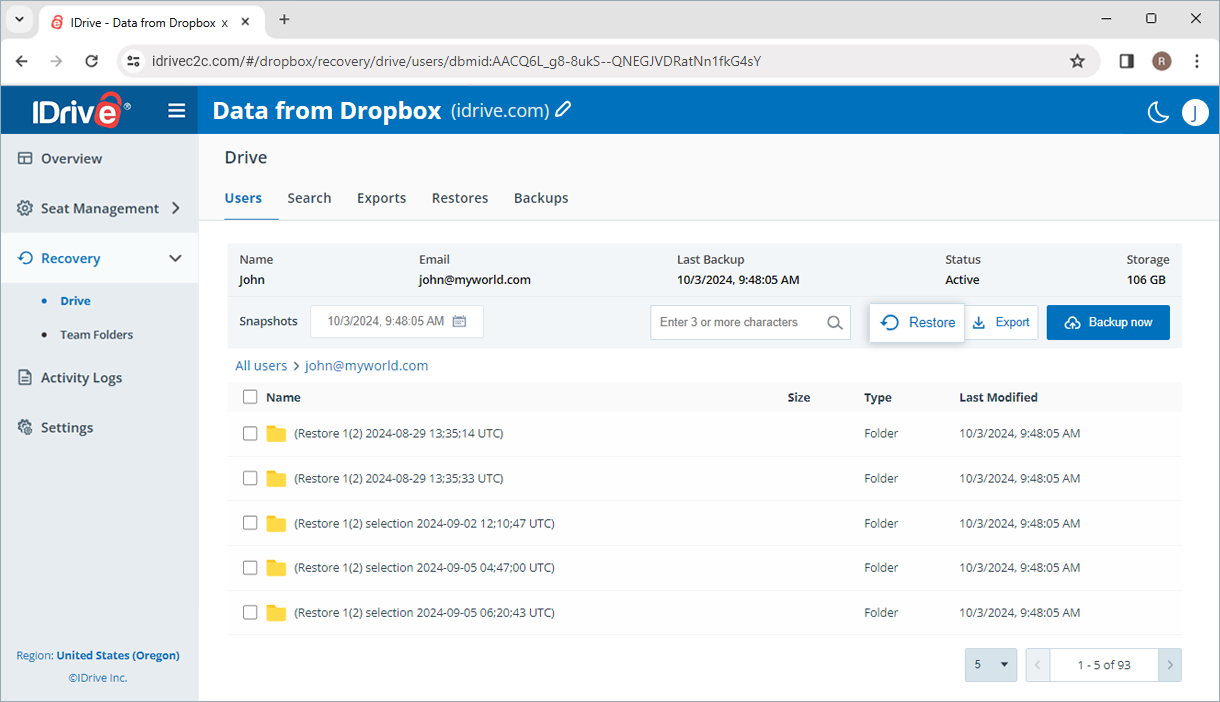 Managment console