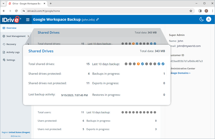  view client wise status