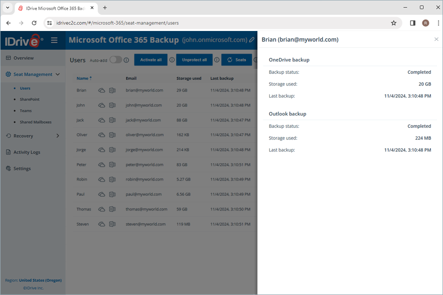  view client wise status