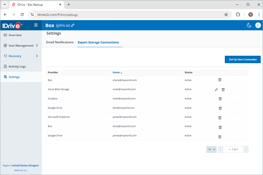 view client wise status