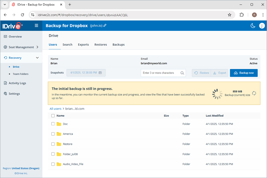 view client wise status