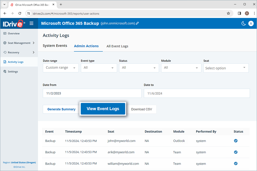  view client wise status