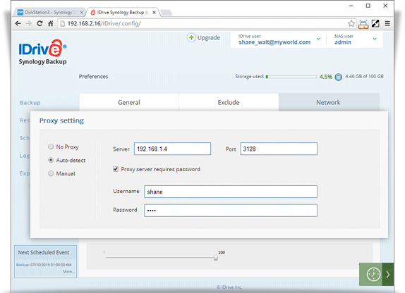 synology proxy setting