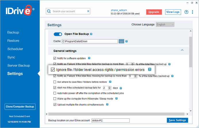 Faqs On Online Backup Via Idrive Windows Application