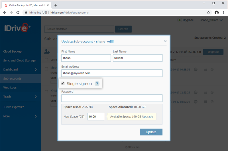 idrive on synology