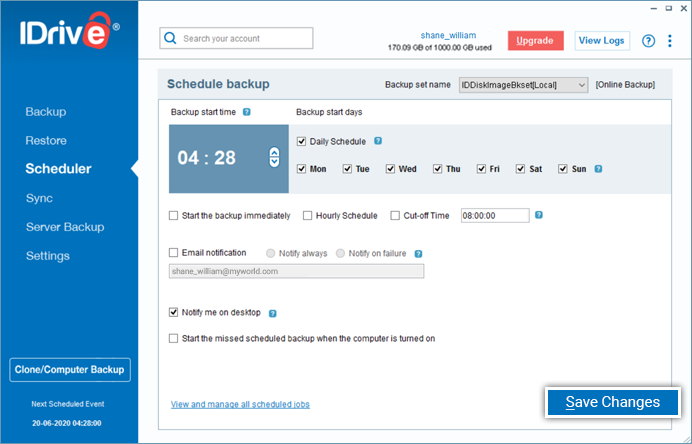 idrive disk image backup