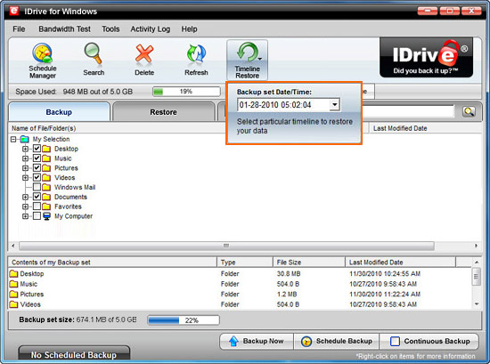 idrive linux backup