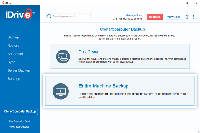 Frequently asked questions on IDrive® Entire Machine Backup