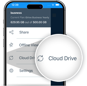 IDrive mobile application