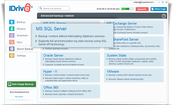 Ms Sql Server Backup To Idrive® Cloud 9649