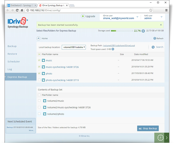 synology vs cloudberry backup