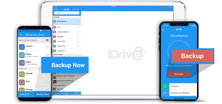 install idrive backup android