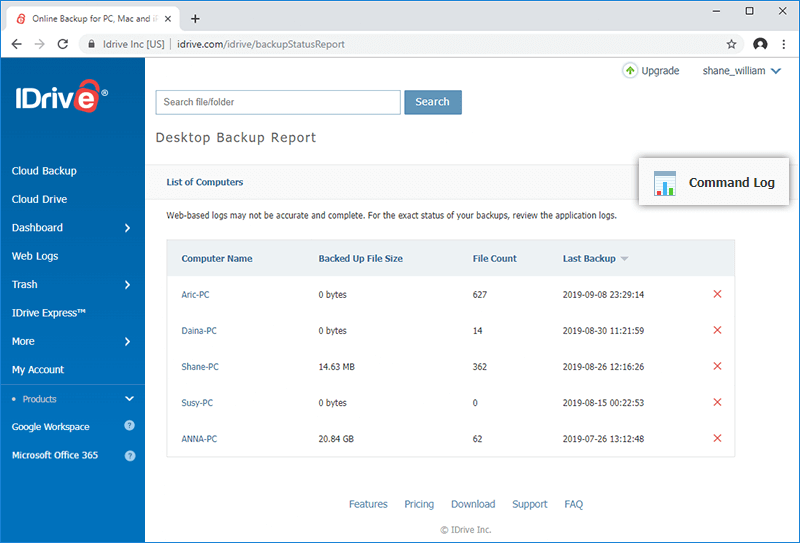 Activity Log Report