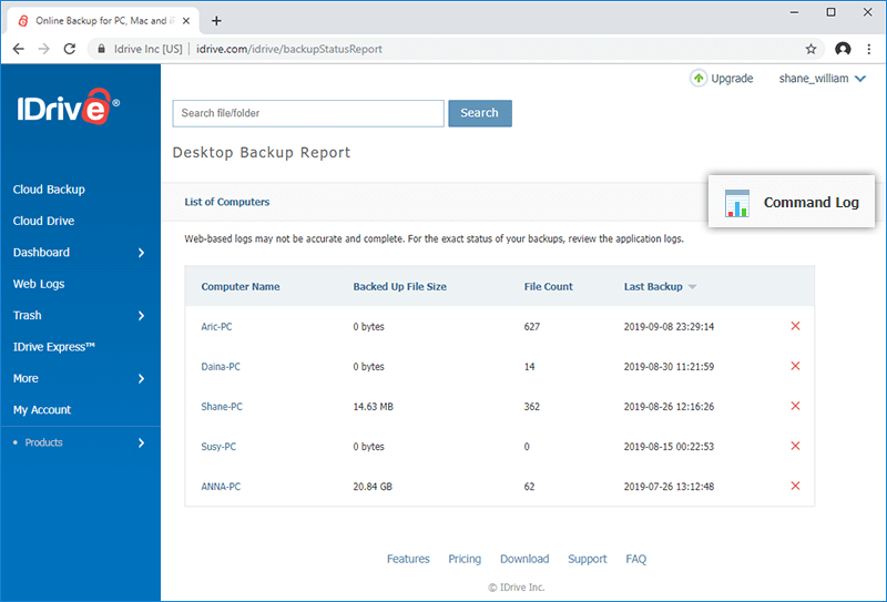 Activity Log Report