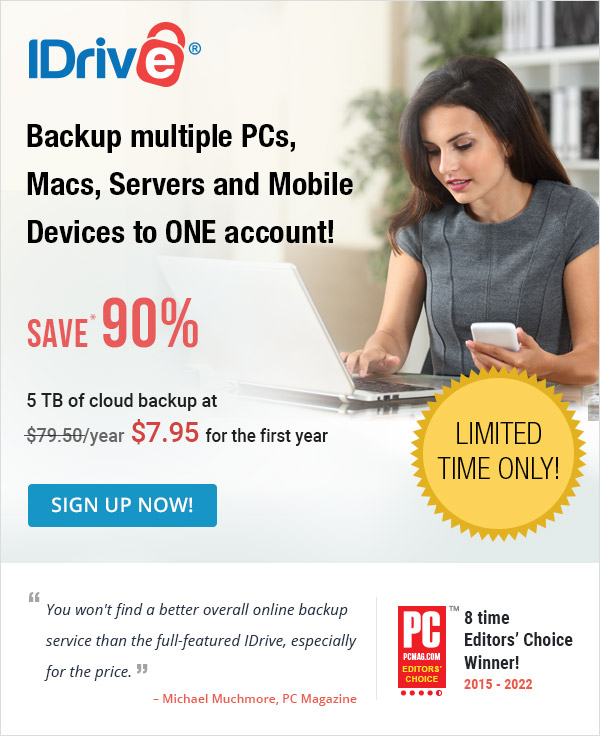 IDrive Online Backup