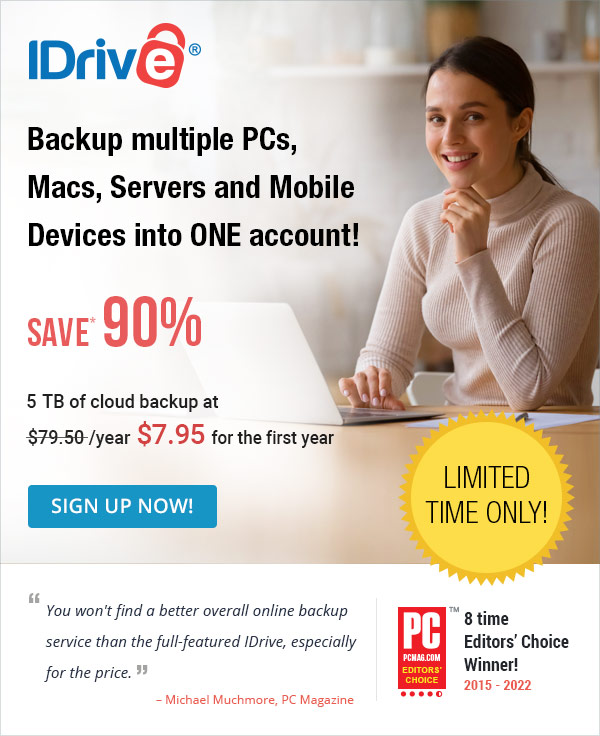 IDrive Online Backup