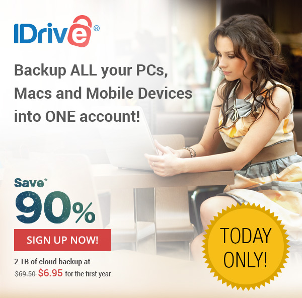 2 TB of cloud backup at $6.95 for the first year