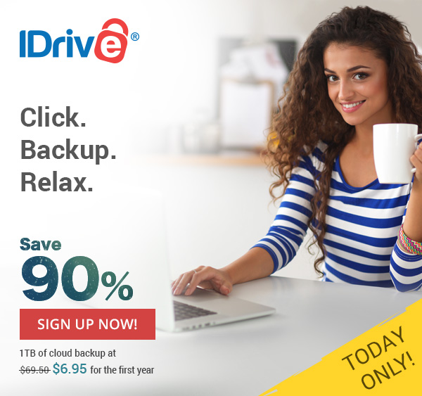 1 TB of cloud backup at $6.95 for the first year
