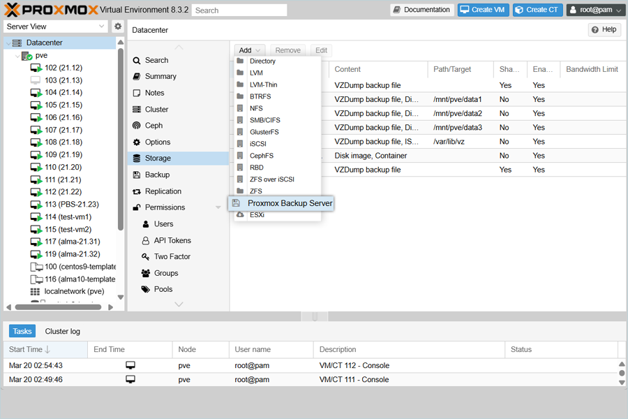 IDrive e2 with proxmox backup