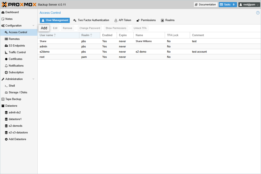 IDrive e2 with proxmox backup