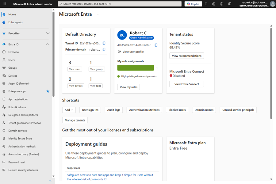 Login to Microsoft Azure Entra