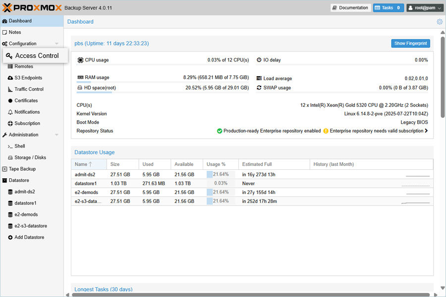 IDrive e2 with proxmox backup