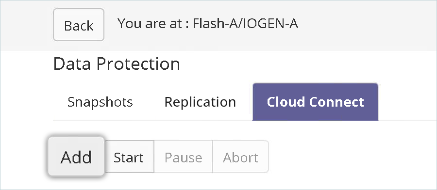 Click Add under Cloud Connect