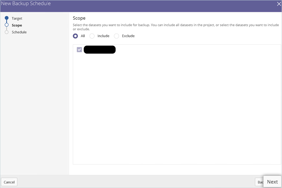 Select All for Scope and click Next