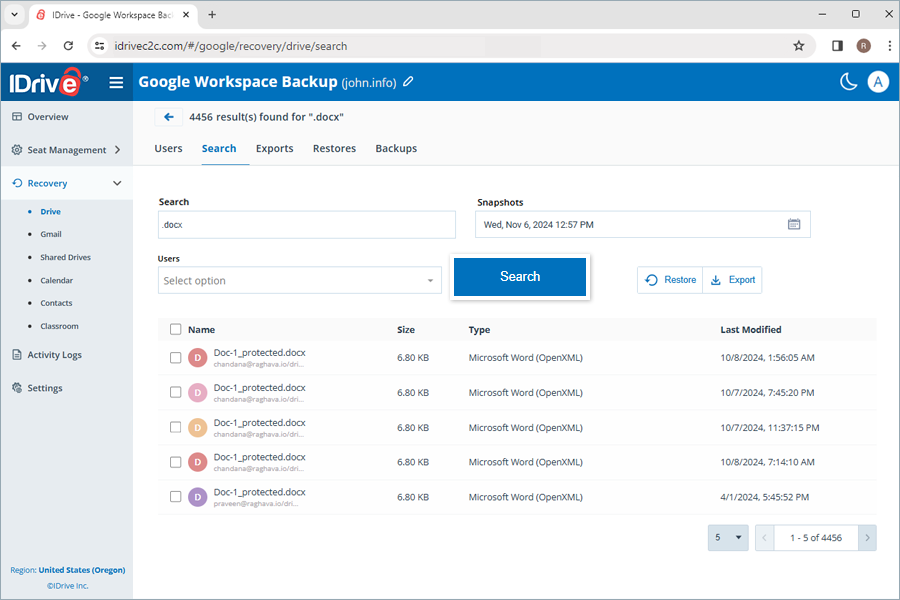  view client wise status
