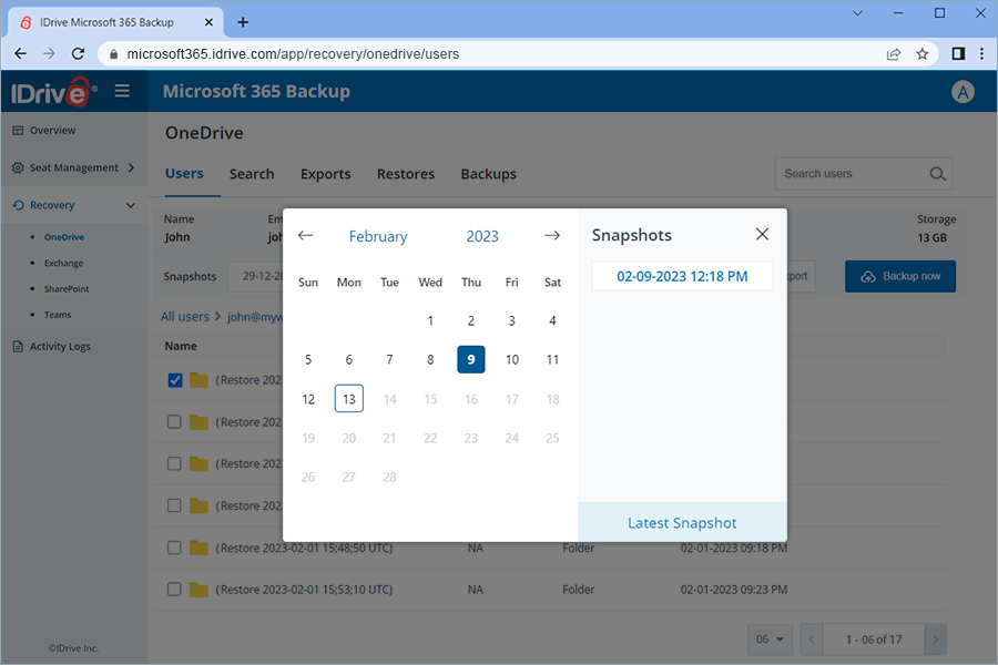  view client wise status
