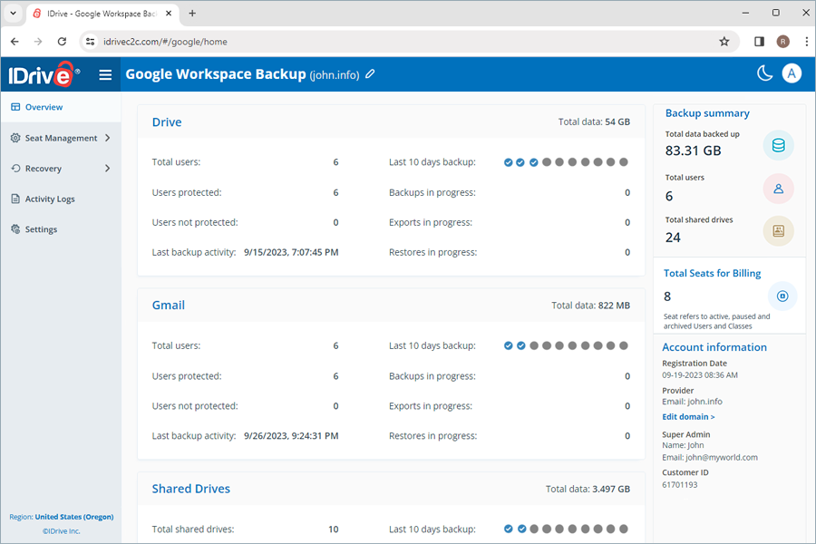  view client wise status