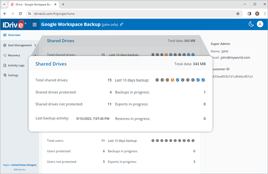  view client wise status