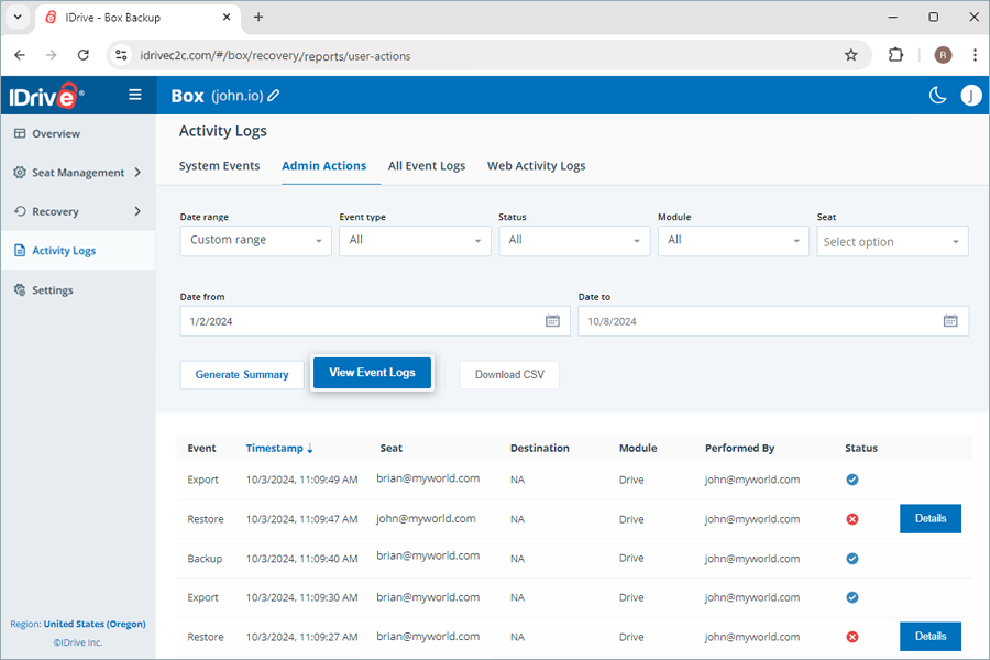  view client wise status