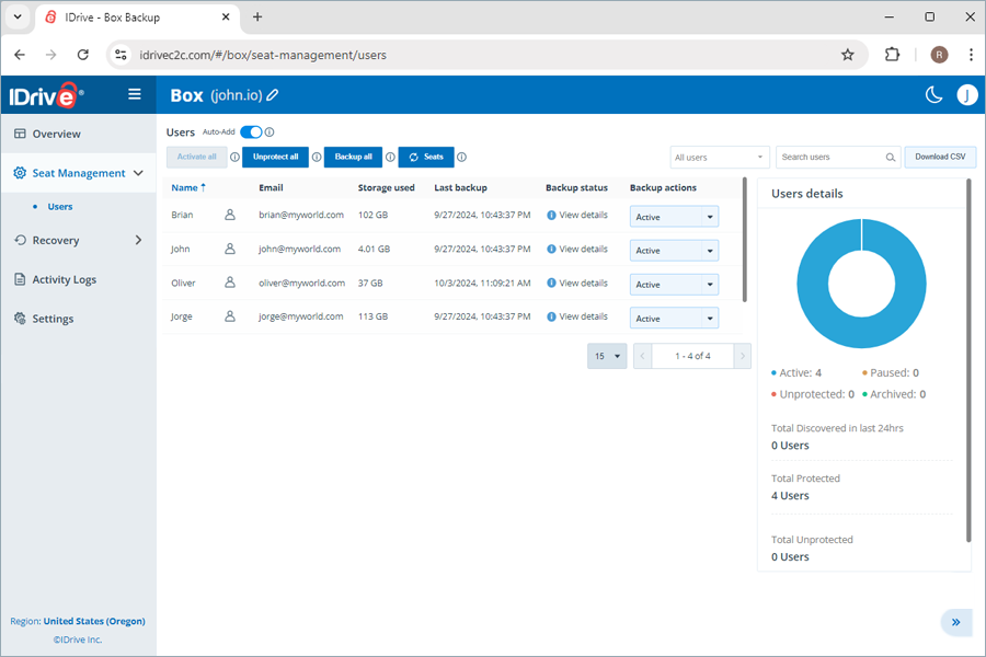  view client wise status