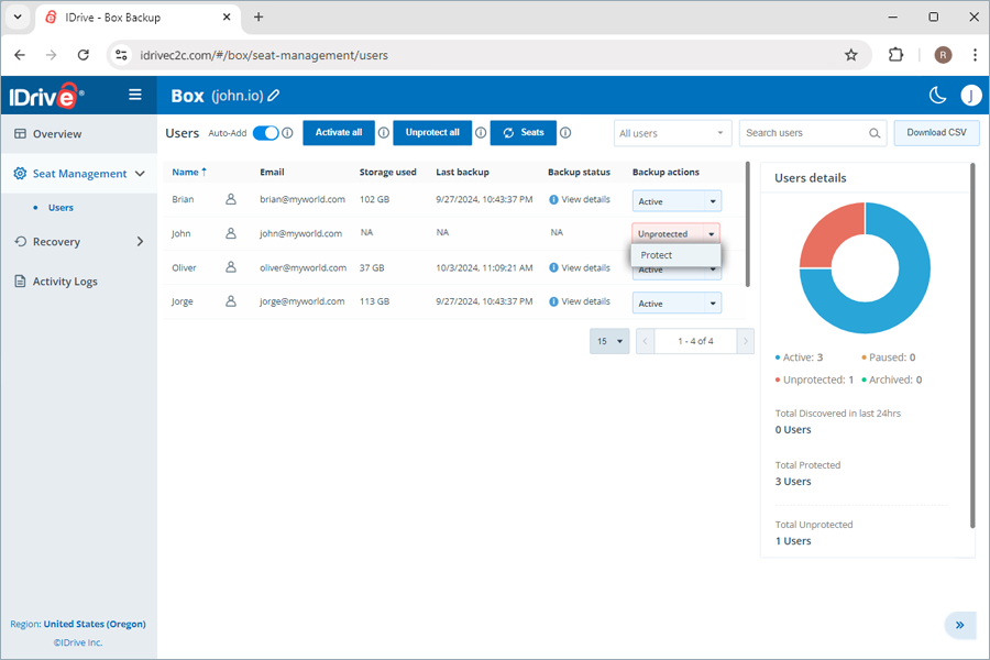  view client wise status